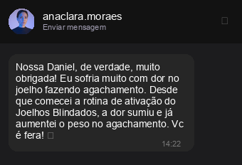 Depoimento de Ana Clara no Instagram